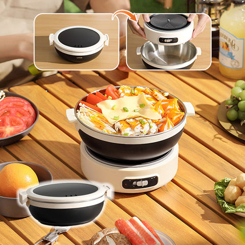 1.2L Portable Foldable Electric Pot with Overheat Protection