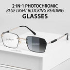 Christmas gifts |2-in-1 Photochromic Blue Light Blocking Reading Glasses