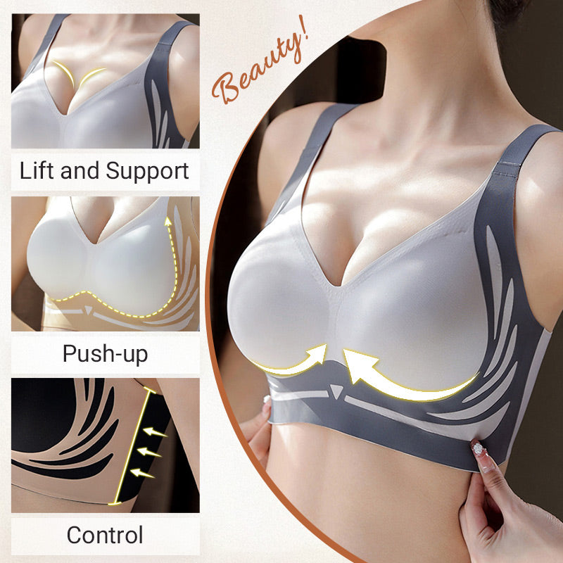 In Wire-Free Top Support Bra No More Sagging Breasts