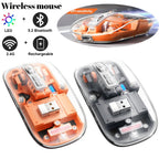 Amazing Universal Mouse! Rechargeable Transparent Shell Bluetooth Wireless Mouse