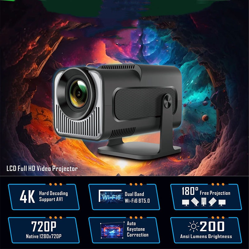 Anniversary-Promotion Limit Time Portable HD Adjustable Low Noise Projector