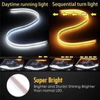 2 Pcs/Flexible Car LED Flow Type Auto Signal Light