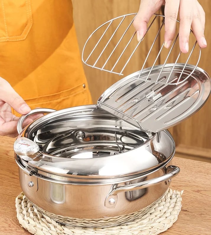 Stainless Steel Deep Fryer, Deep-fry Delicious Food Easily