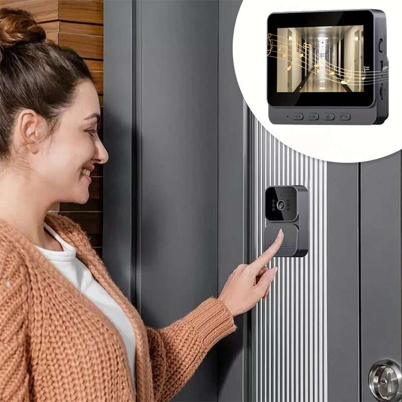 IP66 Water-proof NON-WIFI Video Doorbell with Monitor & Camera