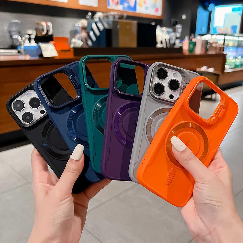 IPhone 16 is coming! Silicone Magnetic Case with Invisible Lens Stand
