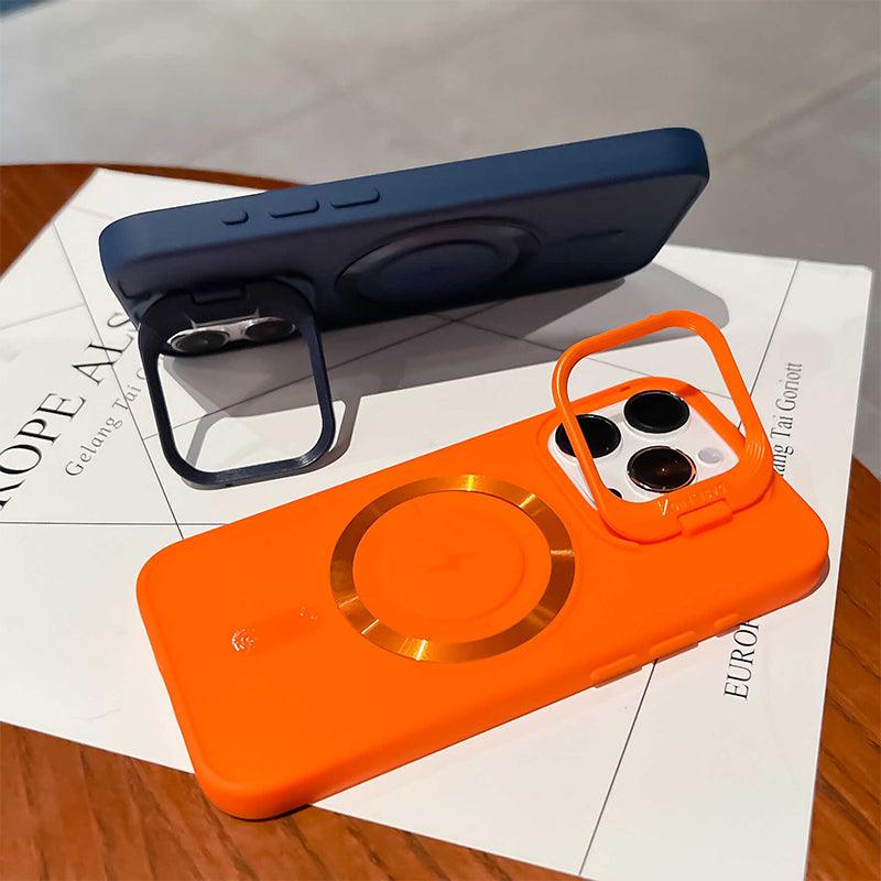IPhone 16 is coming! Silicone Magnetic Case with Invisible Lens Stand