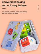 5D Puzzle Educational Faces Changing Game - Interactive Family Activity with Rotating Expressions for Creative Learning