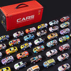 Best Gift 48 Mini Pull-Back Cars with Built-In Garage Set