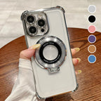 Magnetic Lens Protective Phone Case with Stand