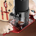 Multi-Function Aluminum Router Base: 3-in-1 Solution for Trimming, Rounding, and Grooving