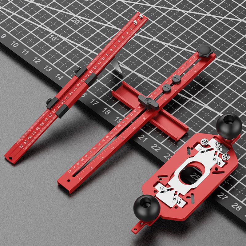 Multi-Function Aluminum Router Base: 3-in-1 Solution for Trimming, Rounding, and Grooving