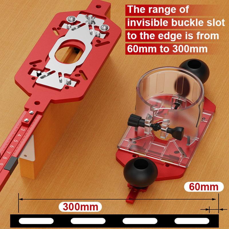Multi-Function Aluminum Router Base: 3-in-1 Solution for Trimming, Rounding, and Grooving