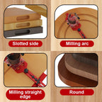 Multi-Function Aluminum Router Base: 3-in-1 Solution for Trimming, Rounding, and Grooving