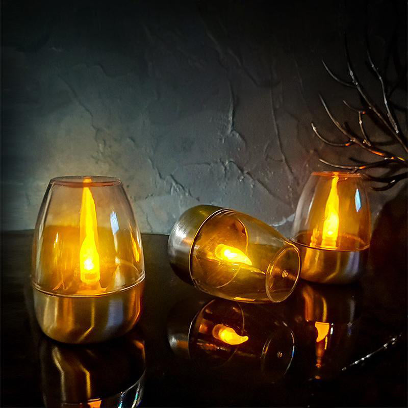 Solar-powered LED Candle Light Lamp