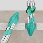 High-strength eccentric twist drill set