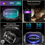 Waterproofing Ultimate Outdoor Companion Rugged Outdoor Smart Watch - 100+ Sports Modes