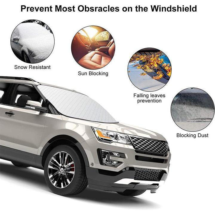 All-Weather Windshield Cover — Protects Against Ice, Snow, and Sunlight. Fits All Sedans and SUVs