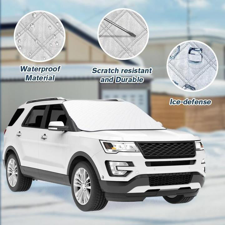 All-Weather Windshield Cover — Protects Against Ice, Snow, and Sunlight. Fits All Sedans and SUVs