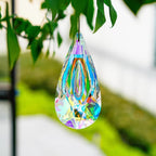 120 mm AB-colored hanging crystal prism suncatcher