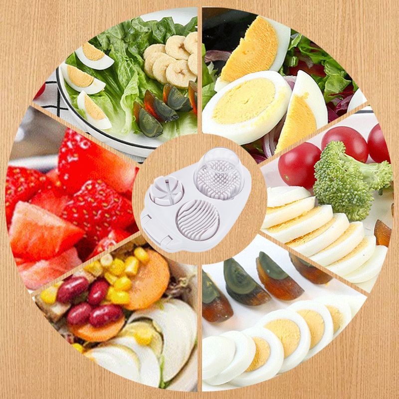 50% 0FF Multifunctional 3-in-1 Egg Slicer