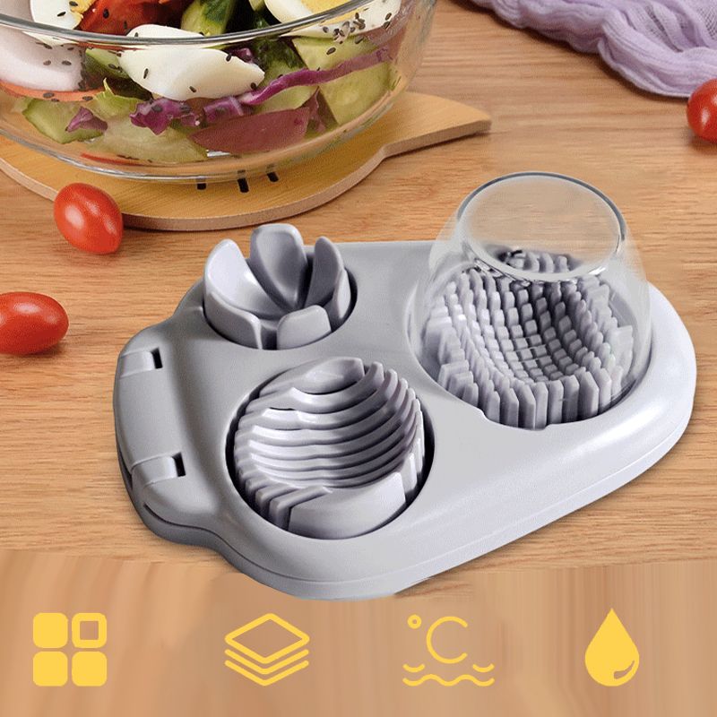 50% 0FF Multifunctional 3-in-1 Egg Slicer