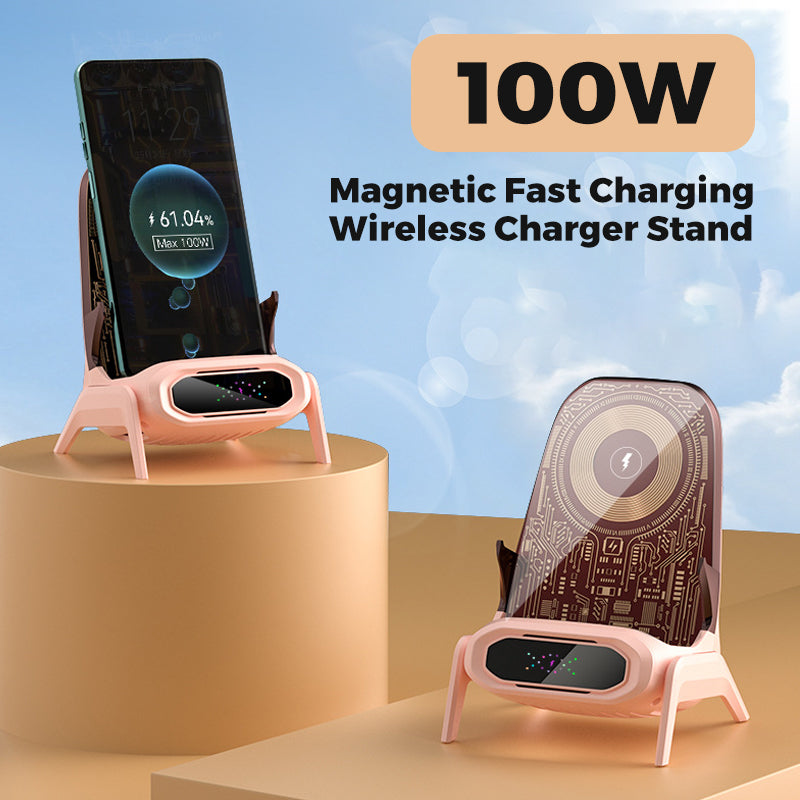 BIG SALE 100W Magnetic Fast Charging Wireless Charger Stand Set