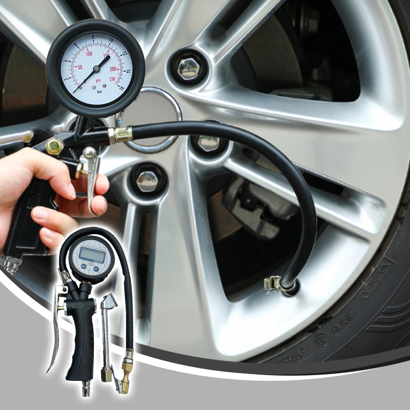 Sale 2-in-1 Tire Inflator Pressure Gauge