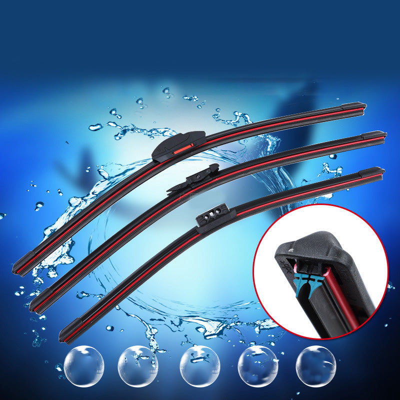 4-Layer Silent Windshield Wipers! Whisper-Quiet Wiping, Zero Visibility Blind Spots in the Rain