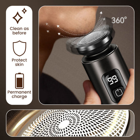 Men's Portable Electric Mini Shaver with Floating Blades