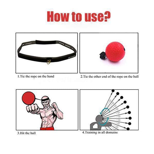 Boxing Reflex Ball Headband