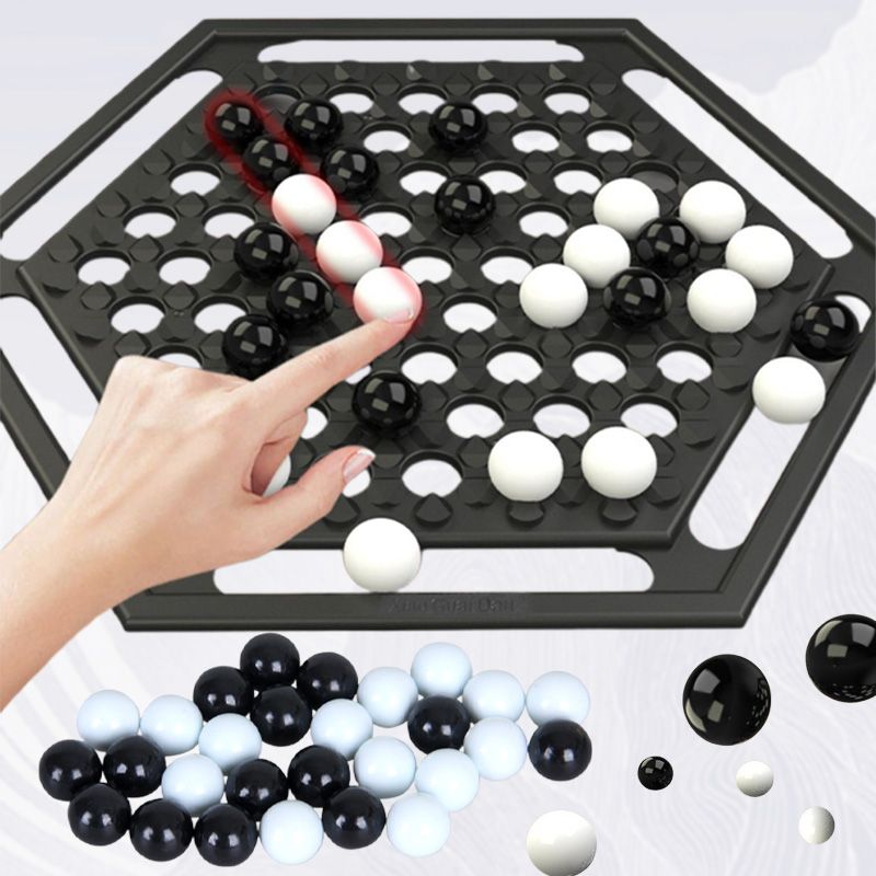 Black and White Intellectual Chess Board Game Set