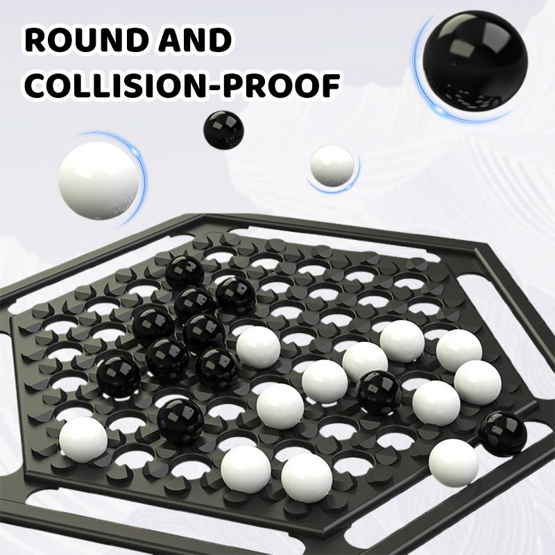 Black and White Intellectual Chess Board Game Set