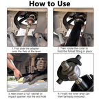 1/2 Inch Drive Inner Tie Rod Removal Tool（ ）
