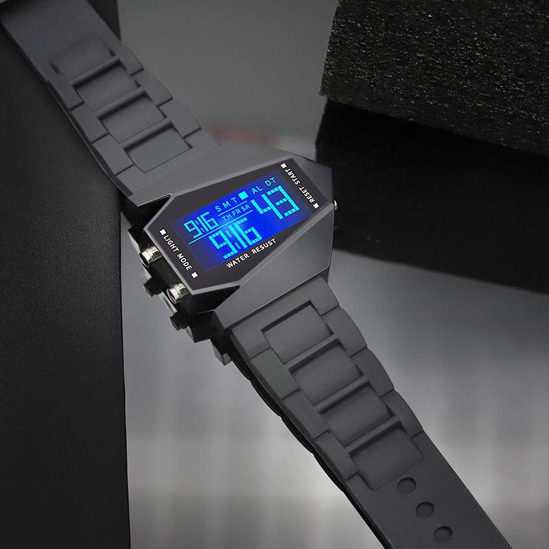 Creative luminous aeroplane shape LED watch
