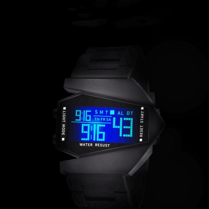 Creative luminous aeroplane shape LED watch