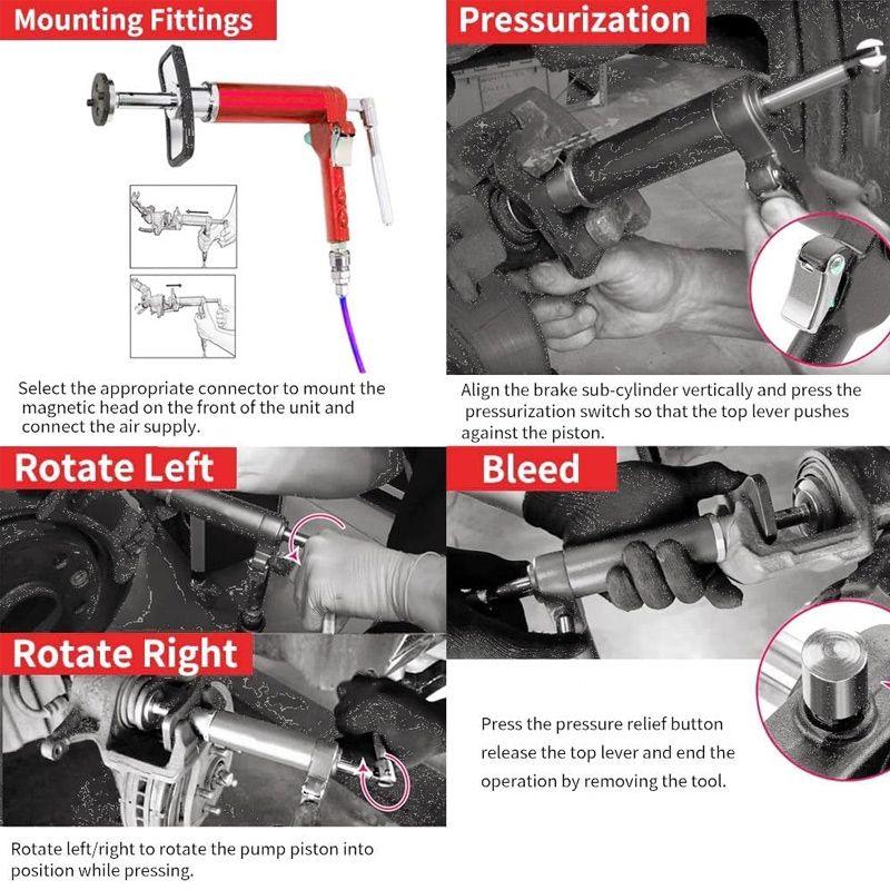 24pcs Pneumatic Brake Caliper Compression Tool（ ）