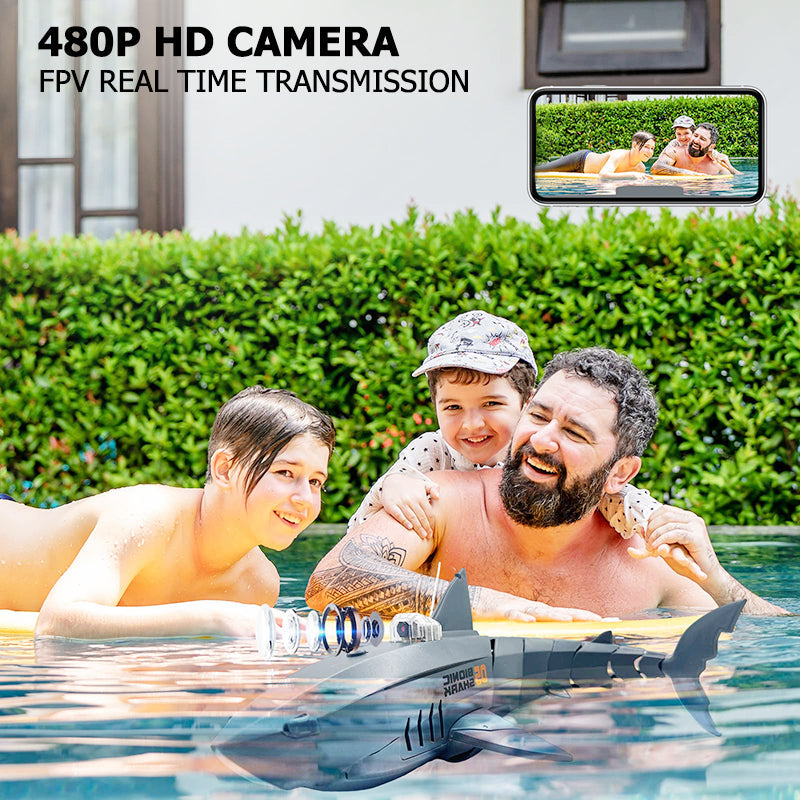 2.4G wireless control of underwater shark camera drone（ ）