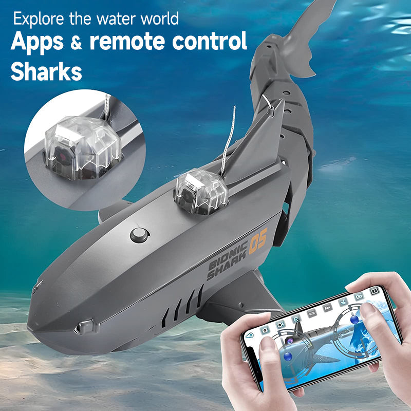 2.4G wireless control of underwater shark camera drone（ ）