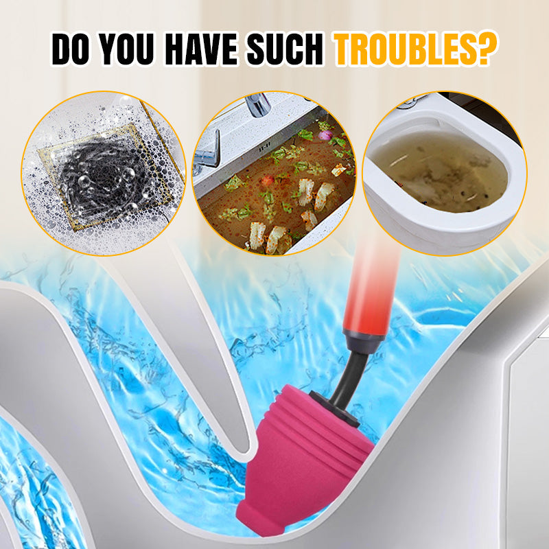 Heavy-Duty Toilet Plunger – Powerful Suction, Anti-Splash Design, Durable & Easy to Store