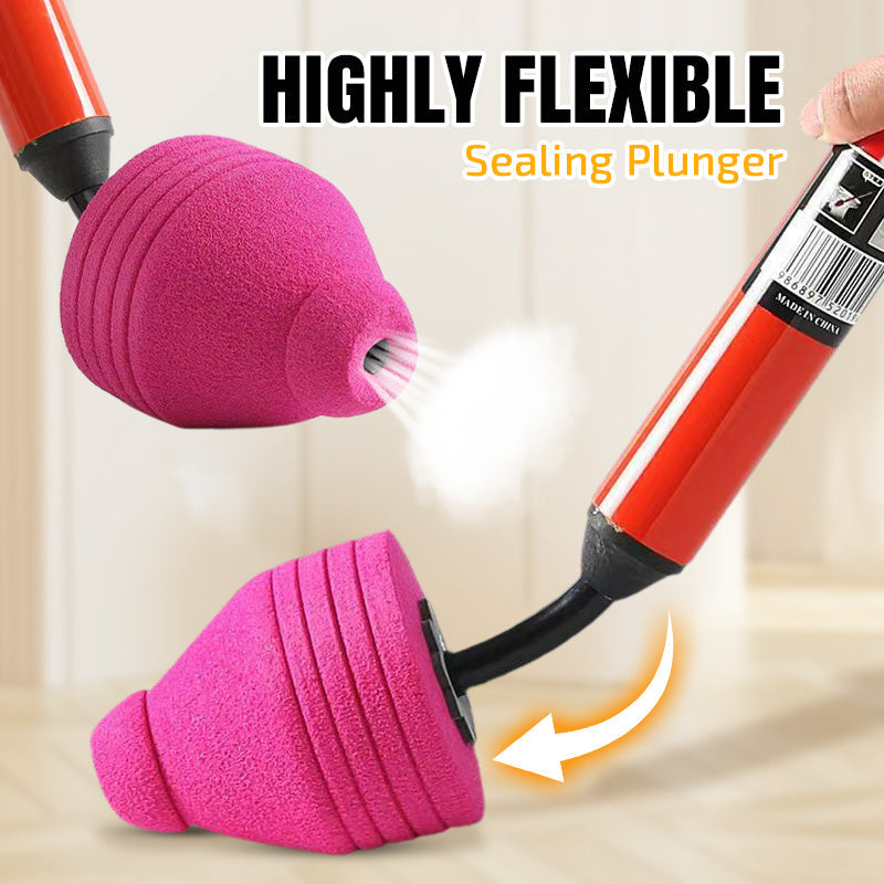 Heavy-Duty Toilet Plunger – Powerful Suction, Anti-Splash Design, Durable & Easy to Store