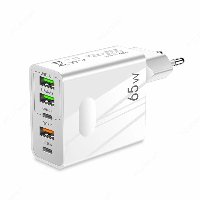 New Hot Selling [Practical Gift] 65W Multiple-Ports Fast Charger