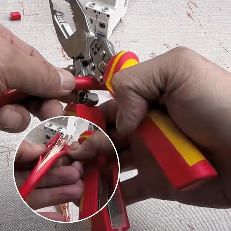 Versatile Wire Stripping Pliers with Electricity Measurement
