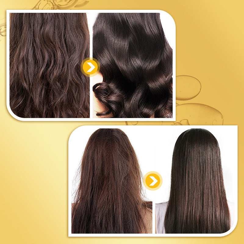 Glowing natural beauty with 100% pure Batana oil - silky smooth hair with a healthy shine