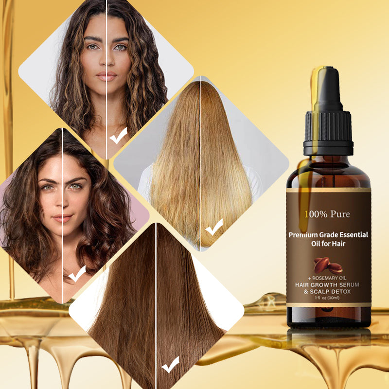 Glowing natural beauty with 100% pure Batana oil - silky smooth hair with a healthy shine