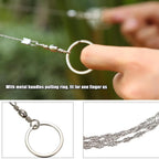 Survival Gear Stainless Steel Wire Saw – Durable & Portable