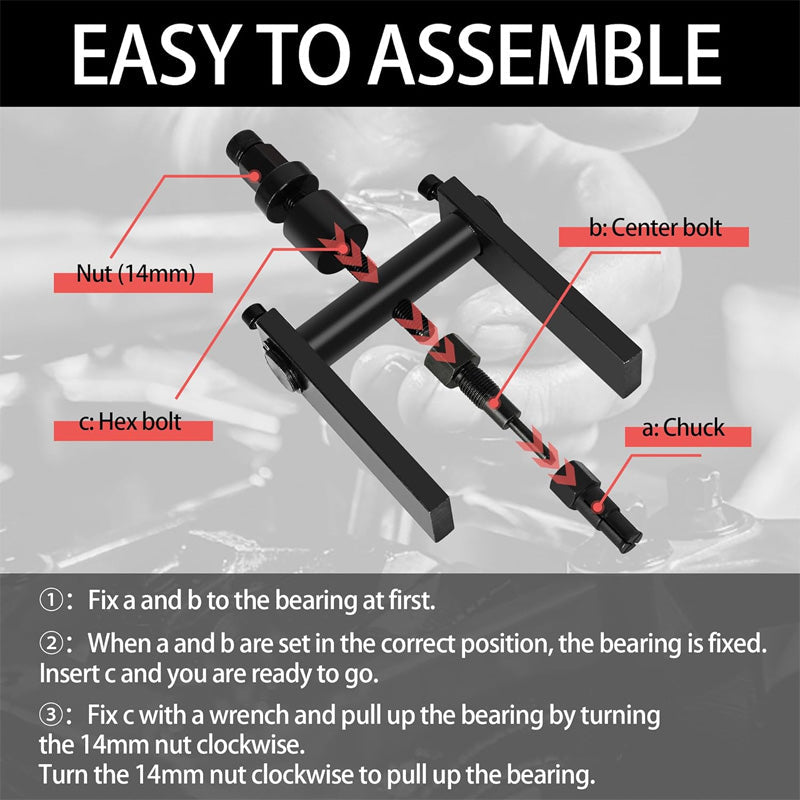 10 PCS Motorcycle Bearing Puller Tool Kit（ ）