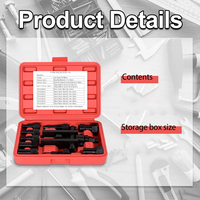 10 PCS Motorcycle Bearing Puller Tool Kit（ ）