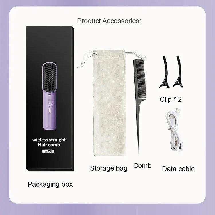 Portable Hair Straightener Styling Comb