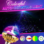 Colorful Rotating Disco Ball Light