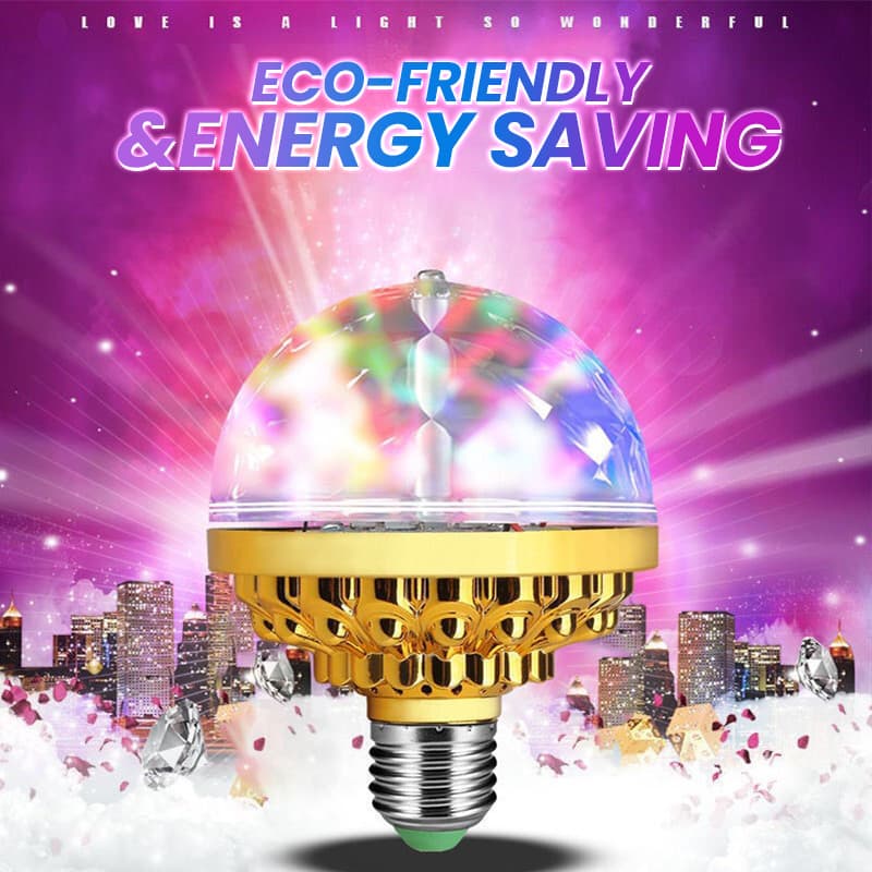 Colorful Rotating Disco Ball Light